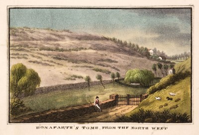 Lot 6 - Chinese School. Album of five Chinese rice paper paintings of St Helena and Napoleon, 1830's-40's