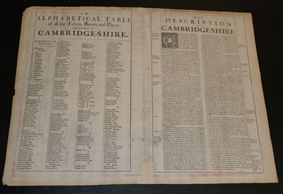Lot 78 - Cambridgeshire. Speed (John), Cambridgshire described..., 1676
