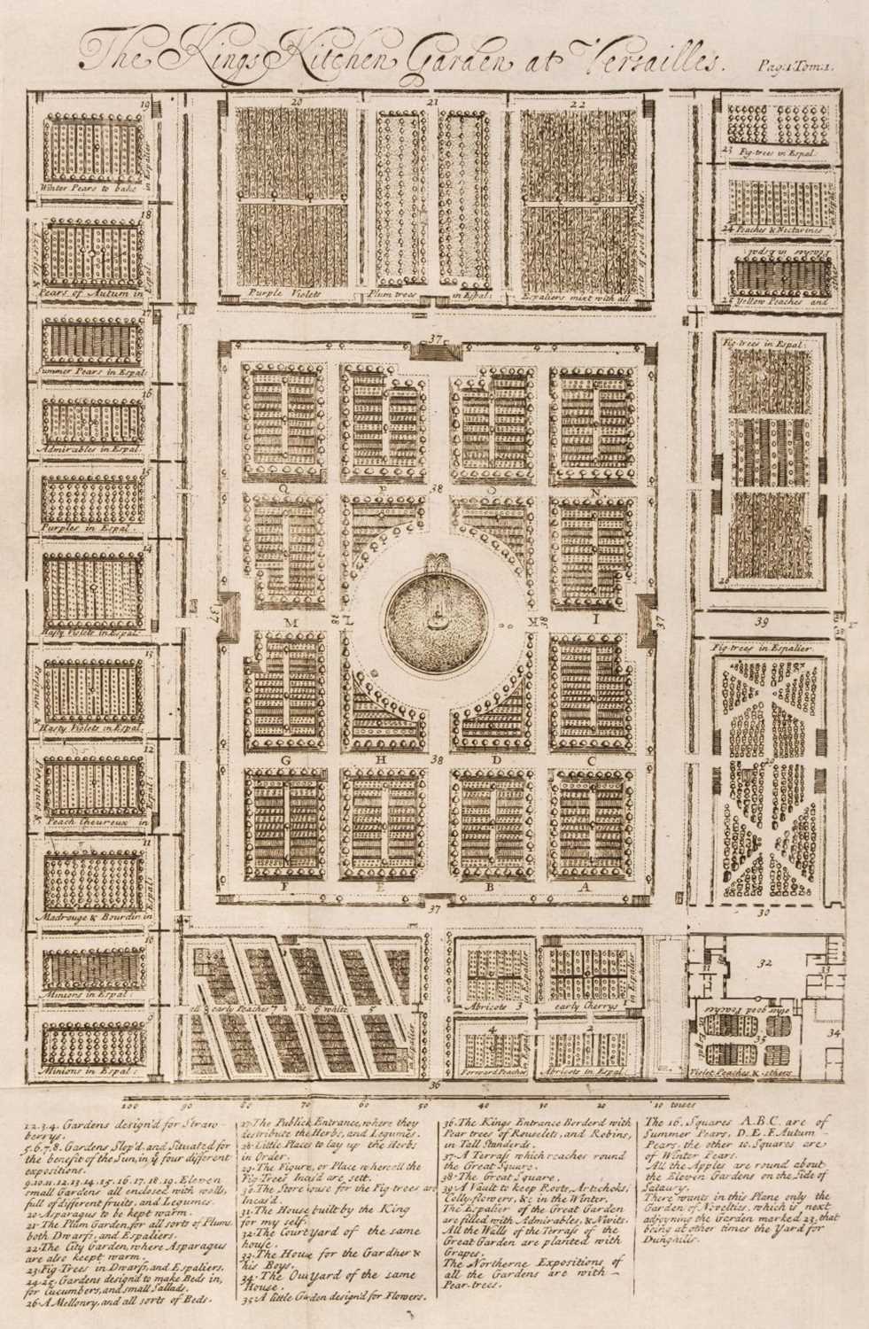 Lot 62 - La Quintinie (Jean de). The Compleat Gard’ner; or, Directions for Cultivating, 1693
