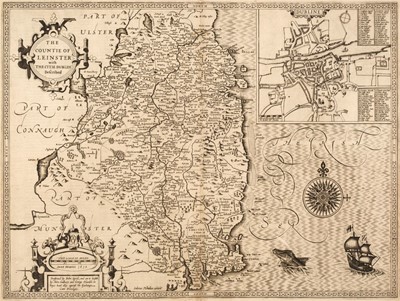 Lot 107 - Ireland. Speed (John), The Countie of Leinster..., 1st edition, J. Sudbury & G. Humble [1611]