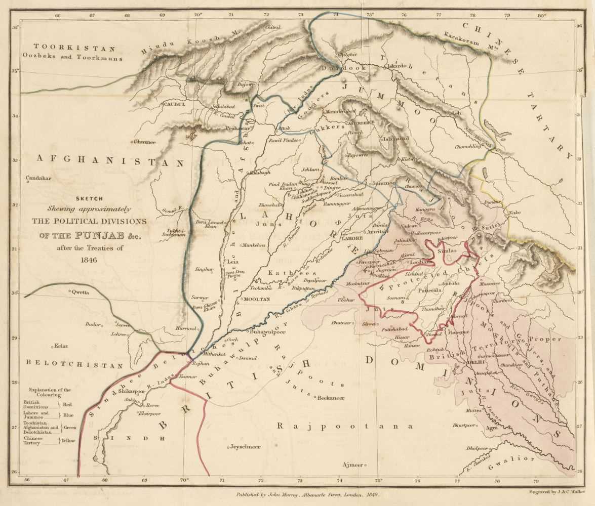 Lot 8 - Cunningham (Joseph Davey). A History of the Sikhs, 1st edition, London: John Murray, 1849