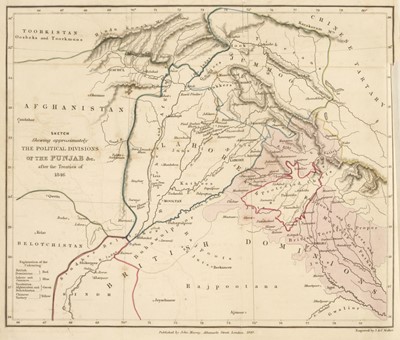 Lot 8 - Cunningham (Joseph Davey). A History of the Sikhs, 1st edition, London: John Murray, 1849