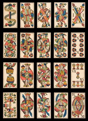 Lot 465 - Bohemian playing cards. Prague type II Trappola, Prague: Wenzel Sewera, circa 1850, & 1 other