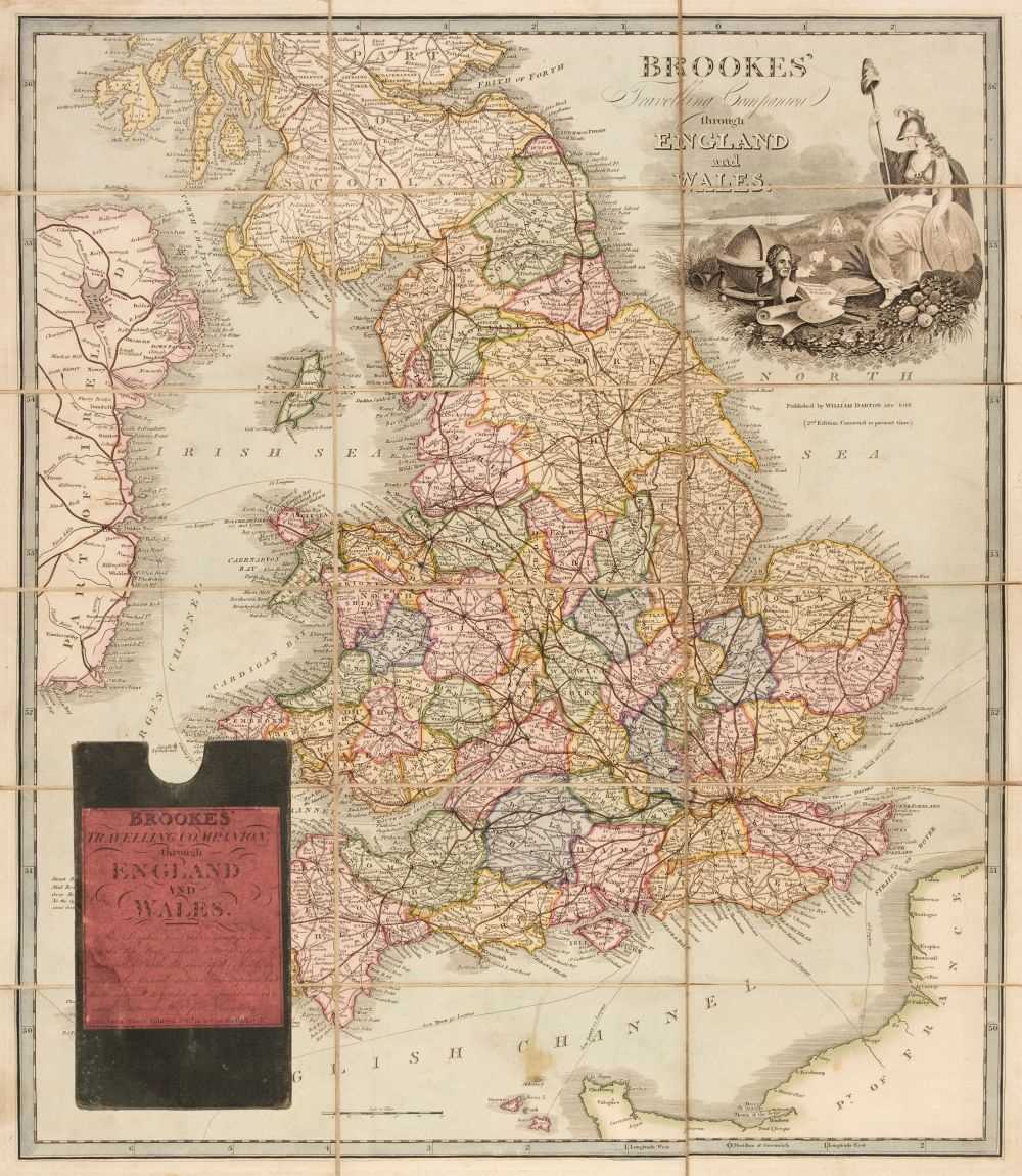 Lot 89 - England & Wales. A collection of 10 folding maps, mostly 19th century