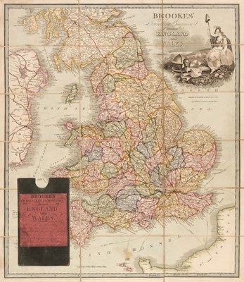 Lot 89 - England & Wales. A collection of 10 folding maps, mostly 19th century