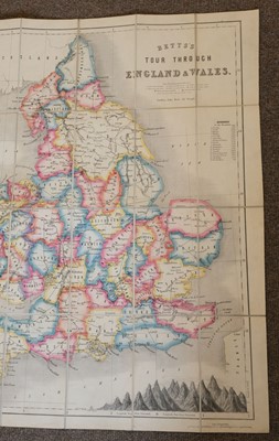 Lot 89 - England & Wales. A collection of 10 folding maps, mostly 19th century