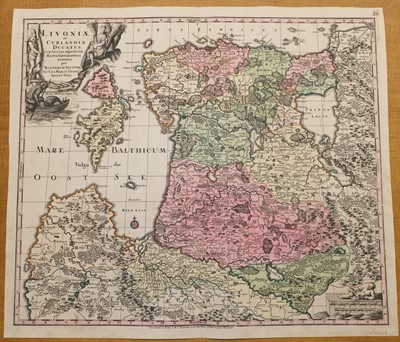 Lot 133 - Poland. A collection of fourteen regional maps, 16th - 18th century