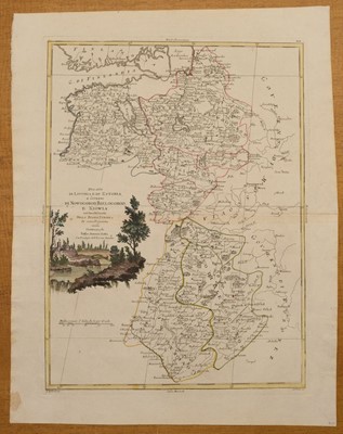 Lot 133 - Poland. A collection of fourteen regional maps, 16th - 18th century
