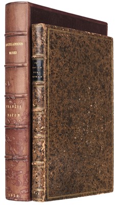 Lot 64 - Bacon (Francis). Certaine Miscellany Works of the Right Honourable, Francis Lo. Verulam..., 1629