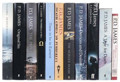 Lot 934 - James (P.D). A Taste for Death, 1st edition, presentation copy, London: Faber and Faber, 1986