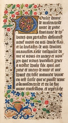 Lot 10 - Book of Hours. Use of Rouen, in Latin, [Northern France: Rouen, c. 1450]