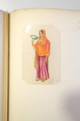 Lot 26 - Mica Paintings. An Album containing 85 paintings, circa 1850