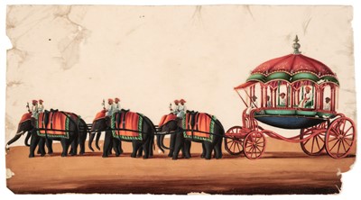 Lot 26 - Mica Paintings. An Album containing 85 paintings, circa 1850