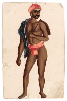 Lot 26 - Mica Paintings. An Album containing 85 paintings, circa 1850
