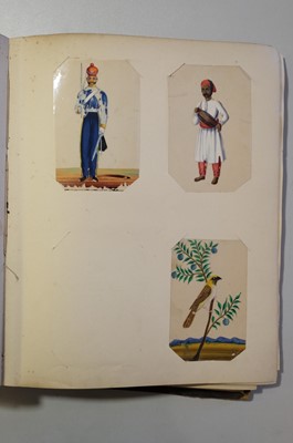 Lot 26 - Mica Paintings. An Album containing 85 paintings, circa 1850