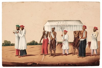 Lot 26 - Mica Paintings. An Album containing 85 paintings, circa 1850