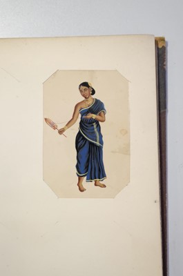 Lot 26 - Mica Paintings. An Album containing 85 paintings, circa 1850