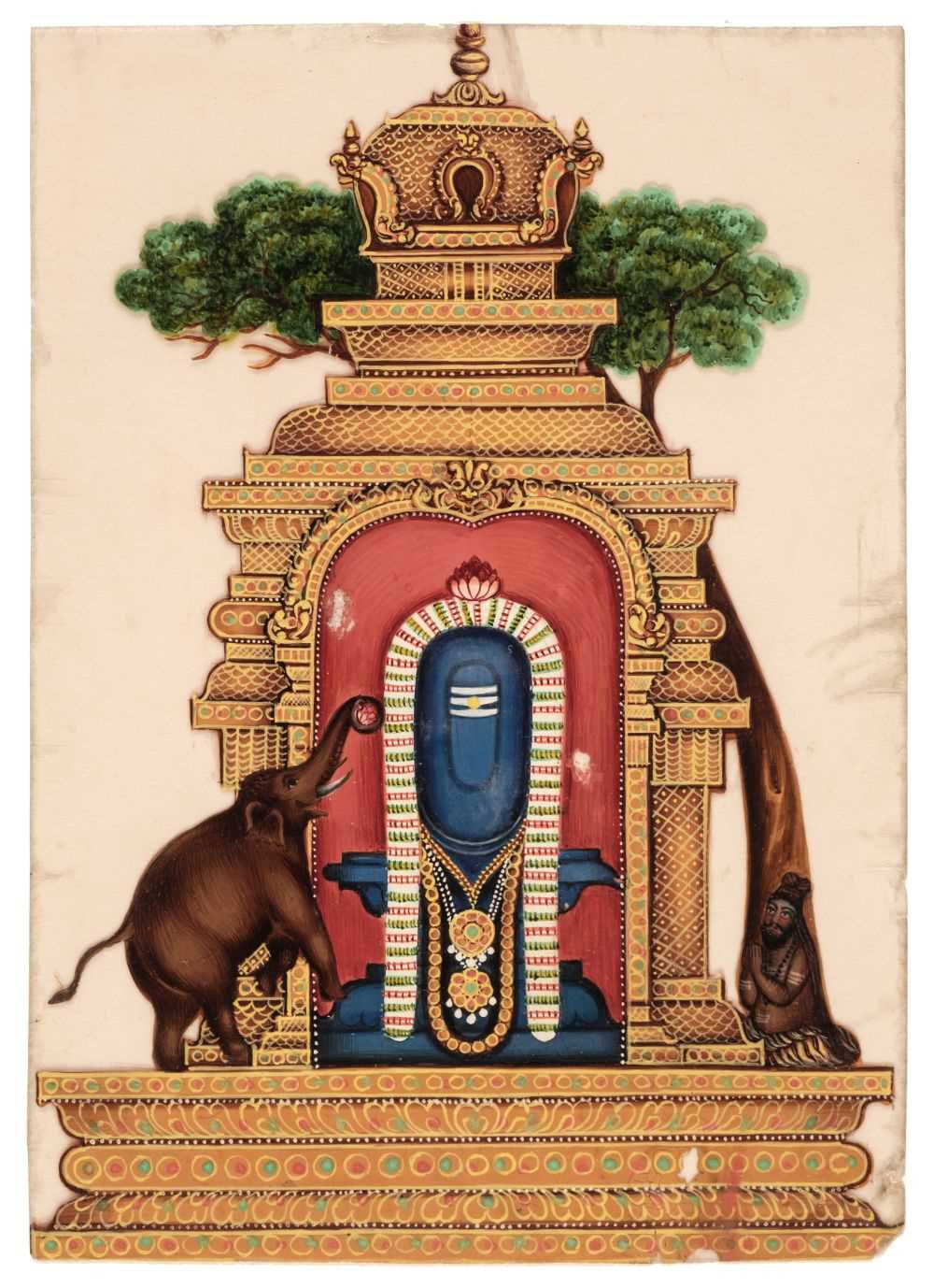 Lot 26 - Mica Paintings. An Album containing 85 paintings, circa 1850