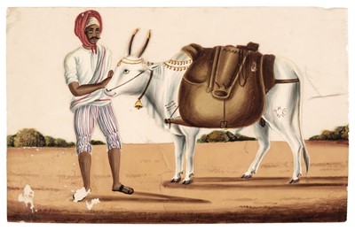 Lot 26 - Mica Paintings. An Album containing 85 paintings, circa 1850