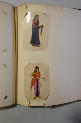 Lot 26 - Mica Paintings. An Album containing 85 paintings, circa 1850