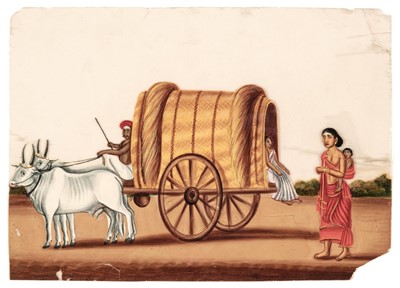 Lot 26 - Mica Paintings. An Album containing 85 paintings, circa 1850