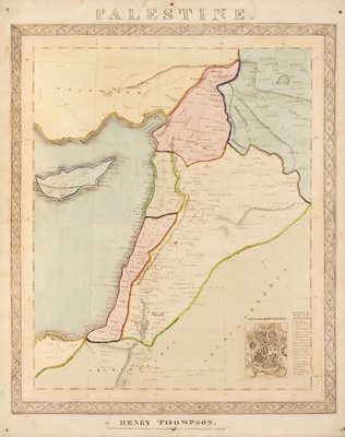 Lot 118 - Manuscript Maps. Thompson (Henry), Palestine, circa 1850