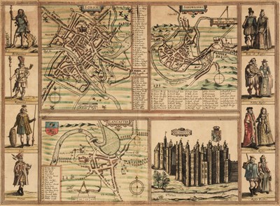 Lot 70 - Braun (Georg & Hogenberg Franz). Yorke, Shrowesbury, Lancaster [and] Richmont, [1618 or later]