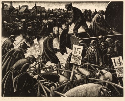 Lot 255 - Leighton (Clare, 1898-1989). The Fat Stockmarket, 1933