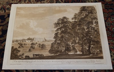 Lot 186 - Sandby (Paul). Four views of Warwick Castle, J. Boydell, January 1st, 1776