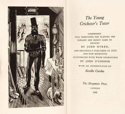 Lot 751 - O'Connor (John, illustrator). The Young Cricketer's Tutor, Comprising Full Directions for Playing