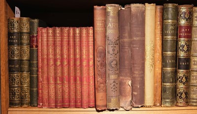 Lot 259 - Art. Art Journal, 4 volumes, London: J.S. Virtue & Co, 1887, 1871, 1853, 1873