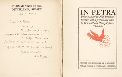 Lot 770 - St. Dominic's Press. In Petra, being a Sequel to 'Nisi Dominus,'
