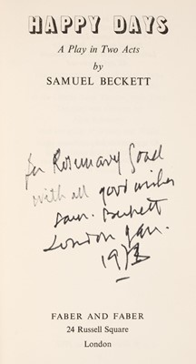 Lot 890 - Beckett (Samuel). Happy Days, 1st UK edition, 1962
