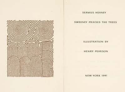 Lot 903 - Heaney (Seamus). North, 1st edition, Faber & Faber, 1975