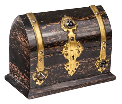 Lot 453 - Scent Bottle Box. A fine Victorian coromandel veneered scent bottle box