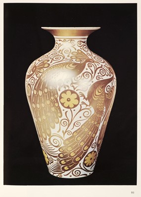 Lot 419 - De Morgan (William, 1839-1917). An early Fulham period silver lustre baluster pottery vase