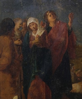 Lot 3 - Attributed to Hans Rottenhammer I (1564/5-1625), The Crucifixion, circa 1605, oil on panel