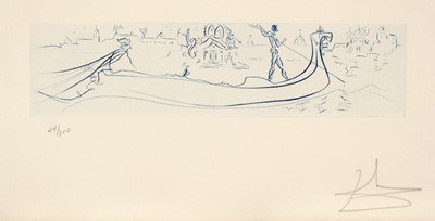Lot 273 - Dali (Salvador, 1904-1989). Vision of Venice, etching
