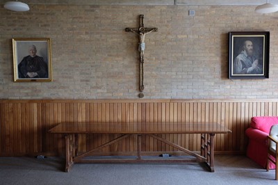 Lot 608 - Refectory Table. A Victorian oak refectory table