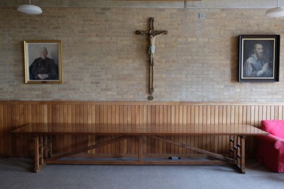 Lot 610 - Refectory Table. A Victorian oak refectory table