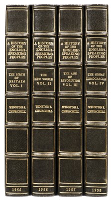 Lot 398 - Churchill (Winston S.). A History of the English-Speaking Peoples, 1st edition, 1956-58