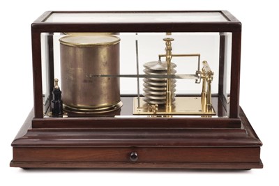 Lot 567 - Barograph. A modern barograph by Henry Hughes & Son Ltd, London, No 6260