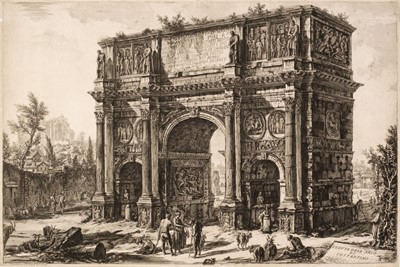 Lot 35 - Piranesi (Giovanni Battista, 1720-78). Veduta dell’ Arco di Constantino, 1771, 1st state
