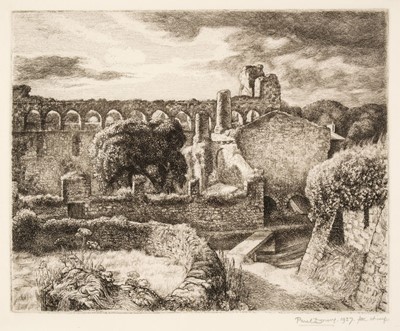 Lot 250 - Drury (Paul, 1903-1987). Ruins, St. David's, 1937, etching
