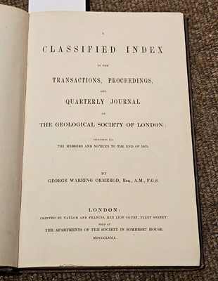 Lot 76 - Geological Society. Transactions,  series 1 & 2 in 14 vols, 1811-56