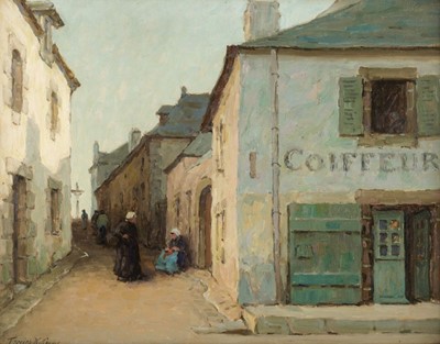 Lot 268 - Williams (Terrick, 1860-1936). A Little Street, Concarneau, oil on board, signed