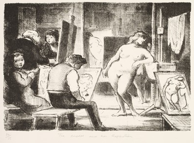 Lot 259 - Ardizzone  (Edward, 1900-1979). The Model and her Reflection, 1960, lithograph, edition of 75