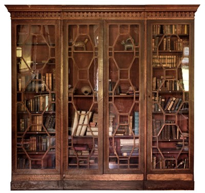 Lot 577 - Bookcase. A George III mahogany bookcase circa 1790