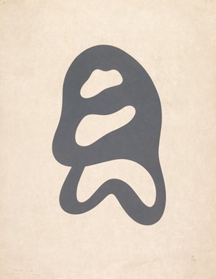 Lot 261 - Arp (Hans, 1886-1966). Soleil Recerclé, 1966, woodcut printed in grey blue, numbered in pencil