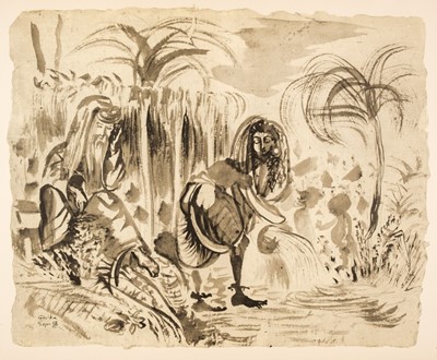 Lot 393 - Ghika (Nikos Hadjikyriakos, 1906-1994). India, Athens, 1959